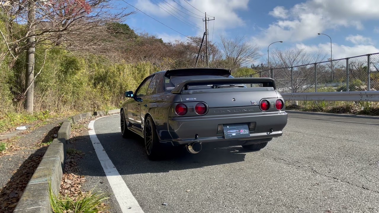 BNR32　REIMAX等長フロントパイプ　SARDメタル触媒　藤壺パワーゲッターRS　空ぶかし排気音