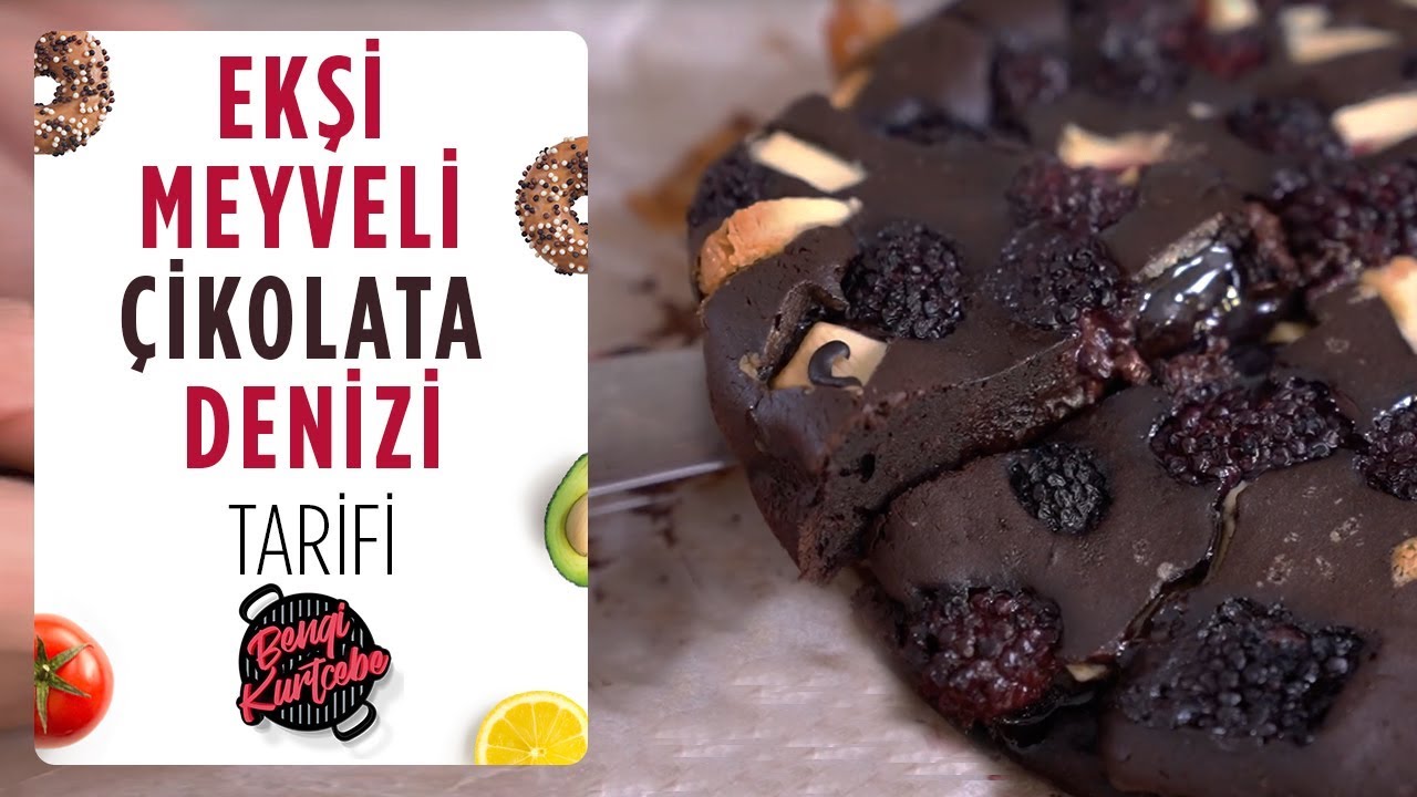 Ekşi Meyveli Çikolata Denizi | Kolay Çikolatalı Tatlı Tarifi