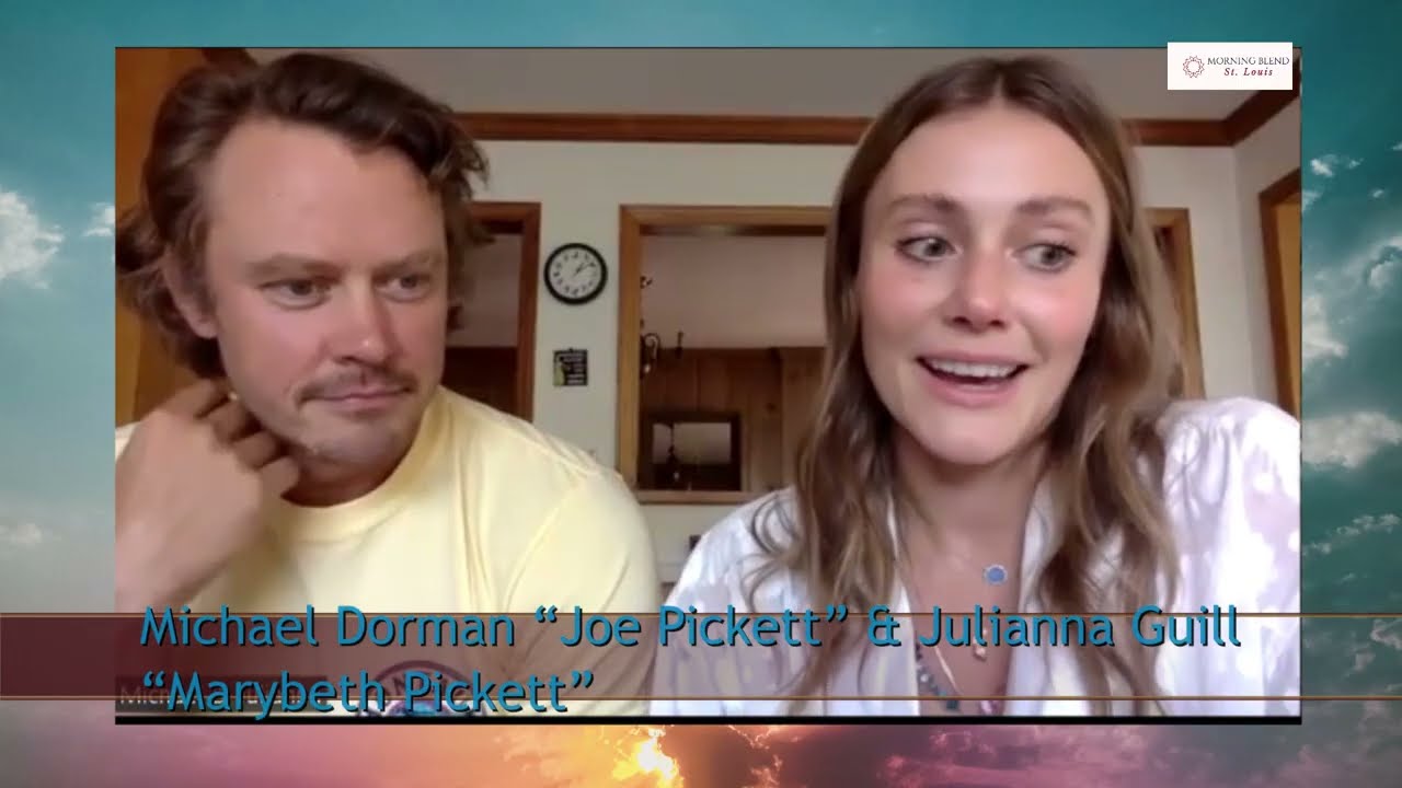Paramount+&rsquo;s hit JOE PICKETT - Michael Dorman &ldquo;Joe Pickett&rdquo; and Julianna Guill &ldquo;Marybeth Pickett&rdquo;
