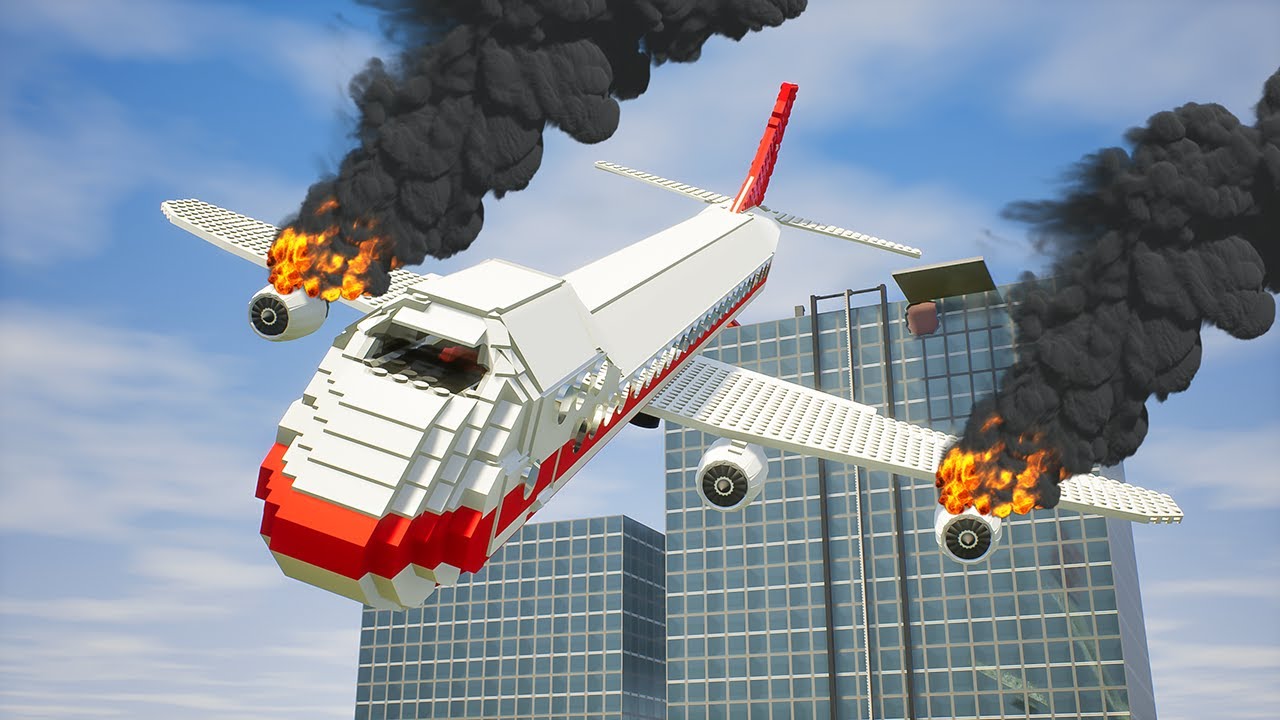 Airplane Falls Off Building 5 | Brick Rigs