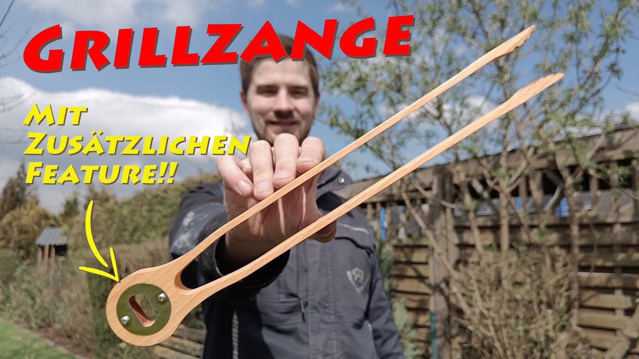 Grillzange mit Flaschenöffner einfach fräsen ! Mit DXF Vorlage !
