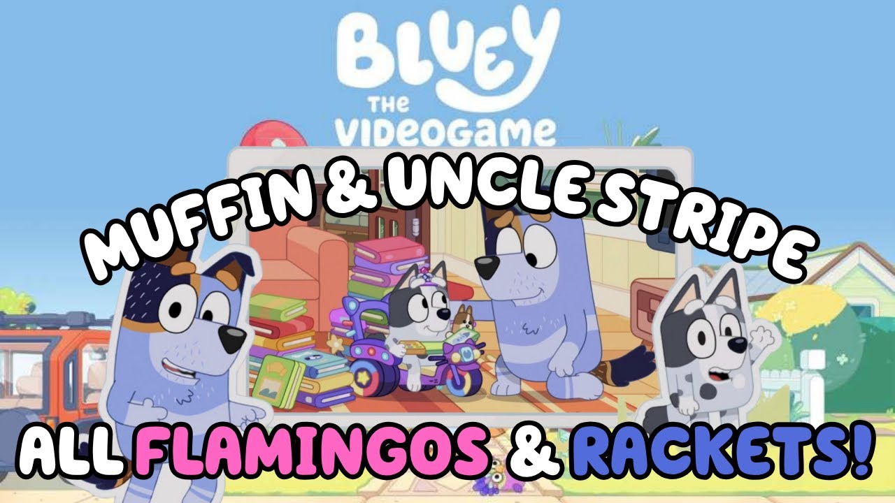 Bluey the Videogame-All Flamingos and Rackets!