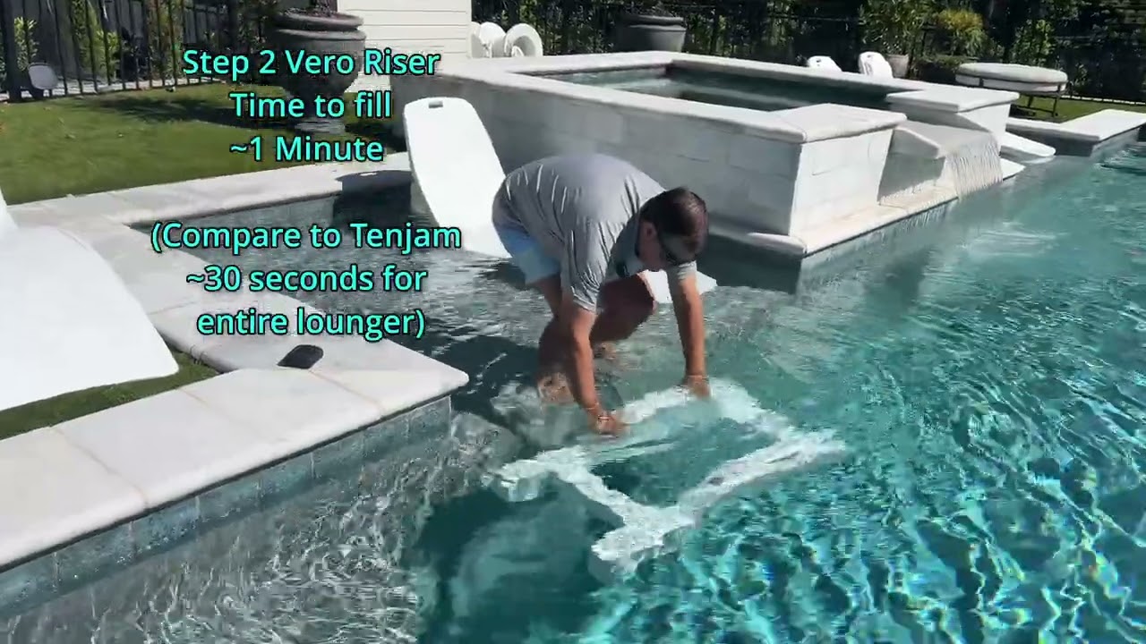 Part 3 of 5: Filling the core of Tenjam Laylo in-pool lounger vs. Others