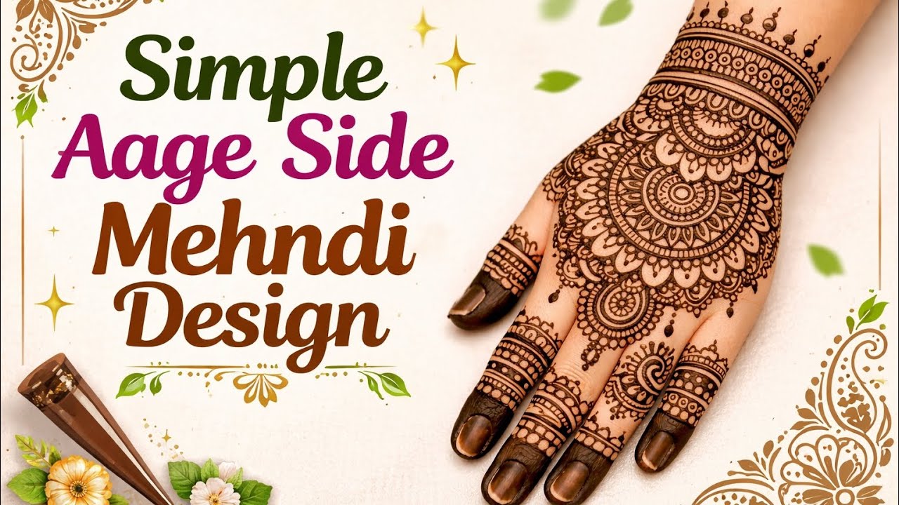 Beautiful Front Hand Mehndi | Easy Mehndi Design 2026
