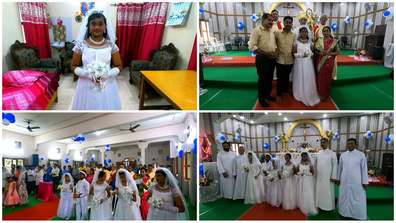 First Holy Communion of Anjali | Liji's Vlogs