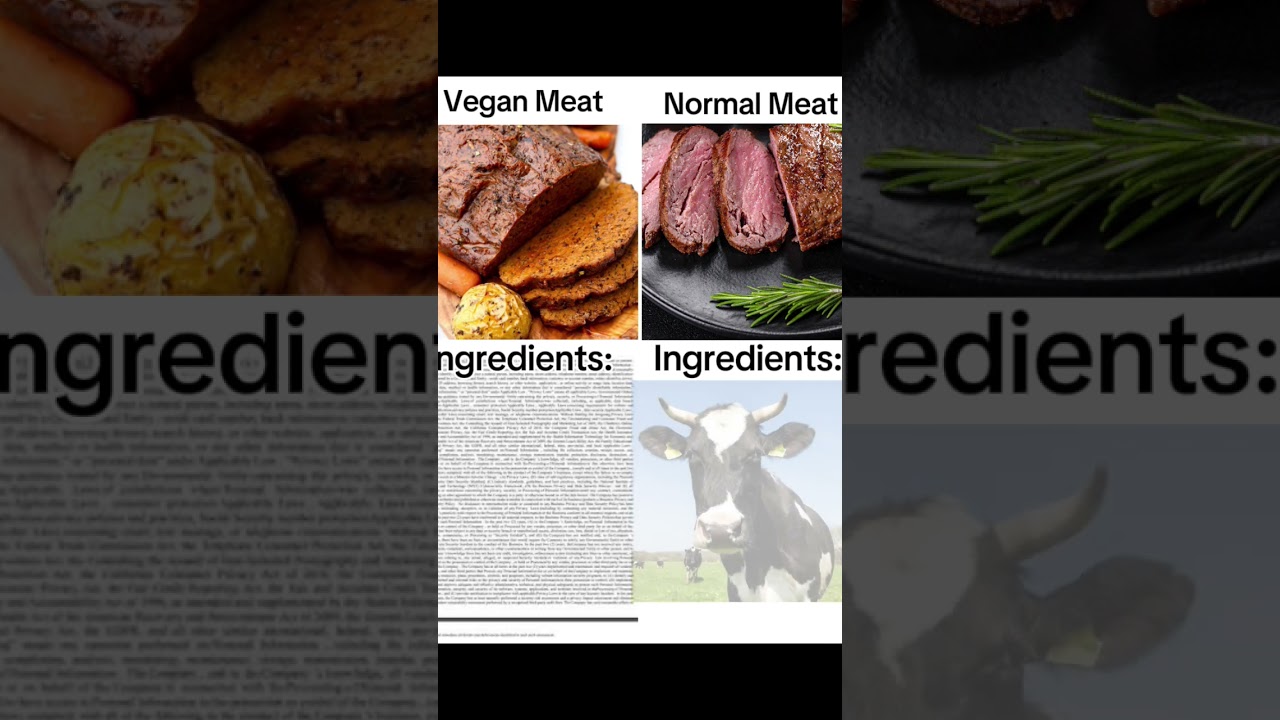 too much ingredients #real #vegan #cow #memes