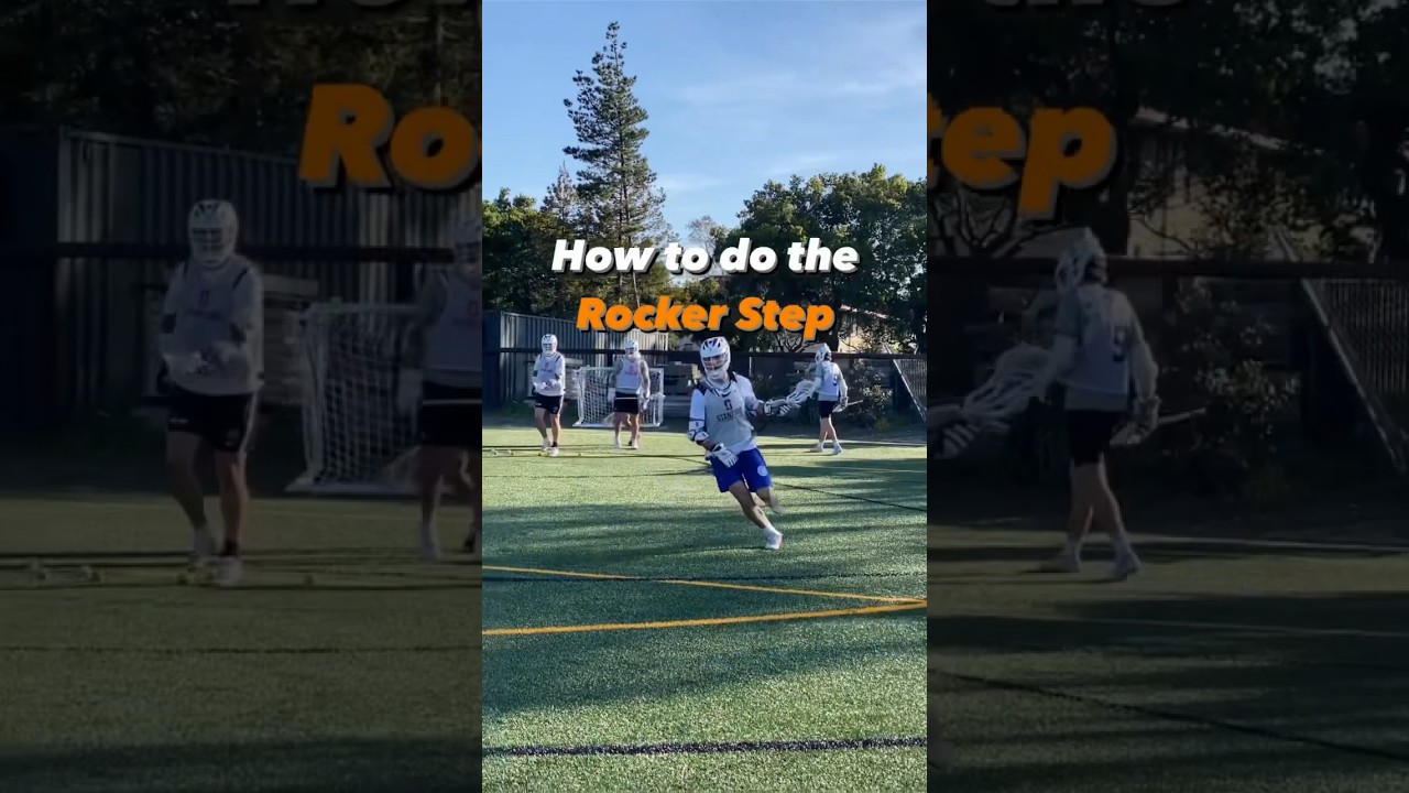 Rocker step lacrosse move for attackman to get topside on defenders.