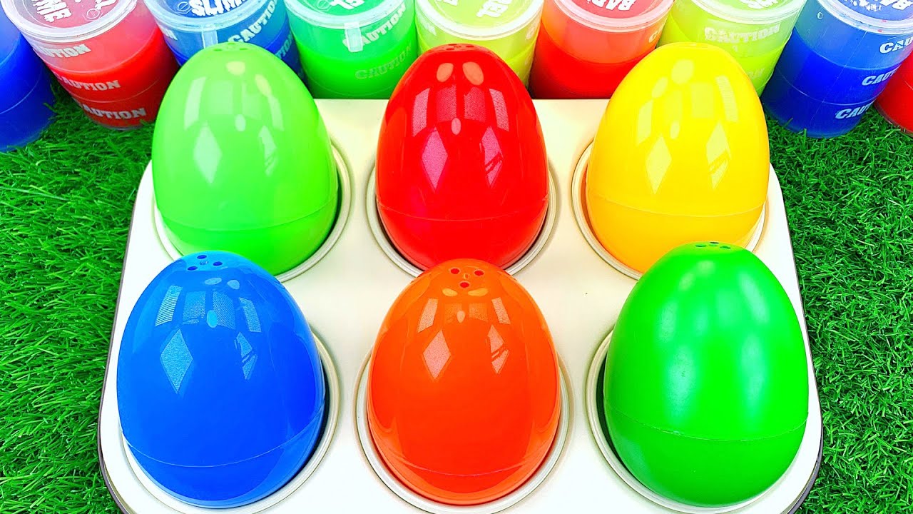 Satisfying Video - How to Make Slime Lollipop Candy with Rainbow Nails Polish Cutting ASMR