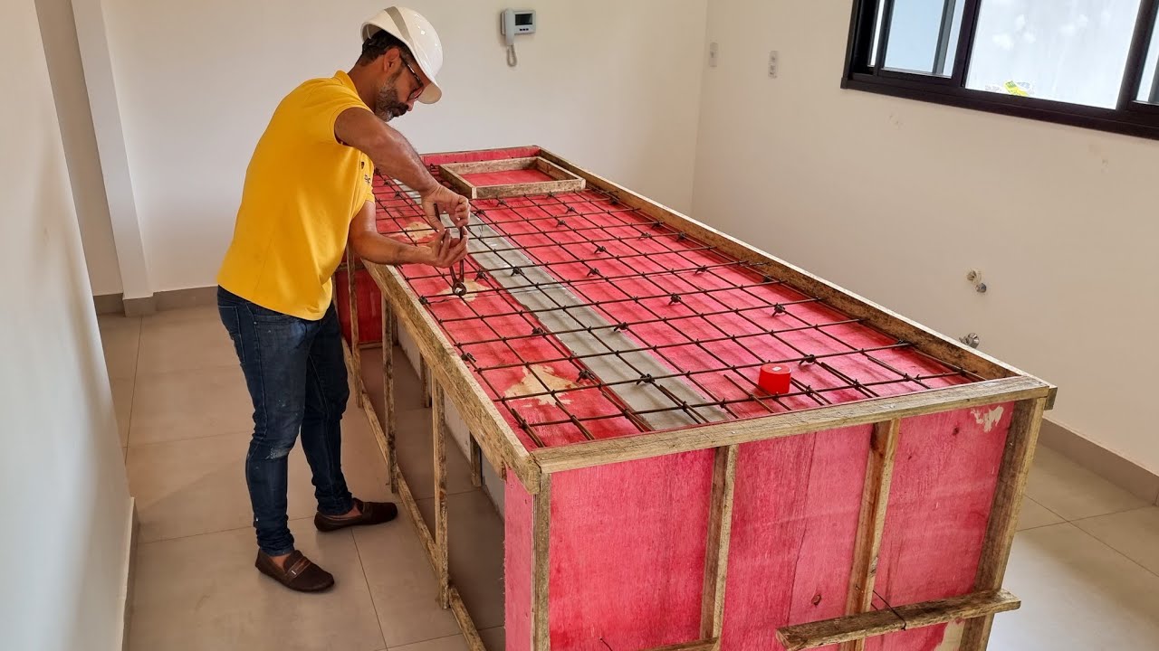 Como FAZER Uma ILHA De Concreto PARTE 1