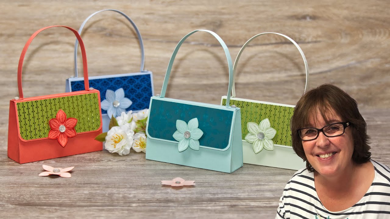 Elegante Tasche selbst basteln・Basteln mit Papier・Stampin’ Up!