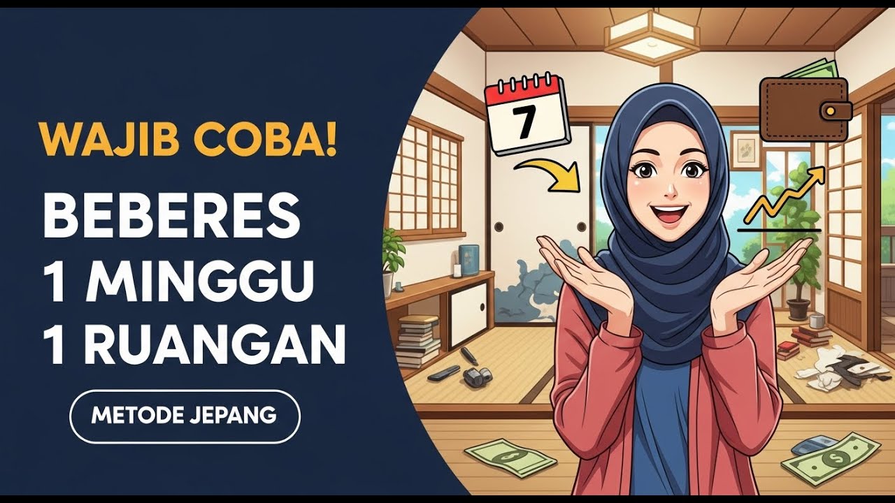 WAJIB COBA! Beberes rumah 1 Minggu Fokus 1 Ruangan: Metode Jepang yang Cocok untuk Ibu Sibuk