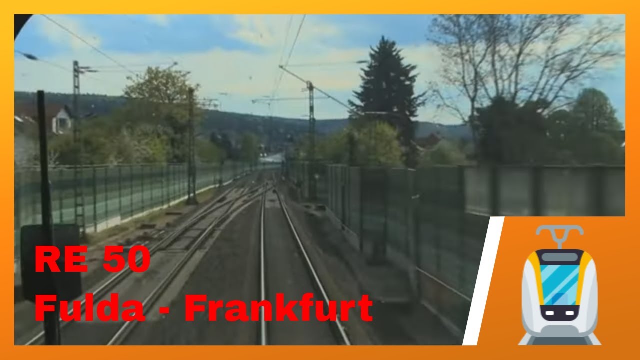 🇩🇪 Führerstandsmitfahrt RE 50 Fulda Rhön nach Frankfurt am Main Hauptbahnhof über die Kinzigtalbahn