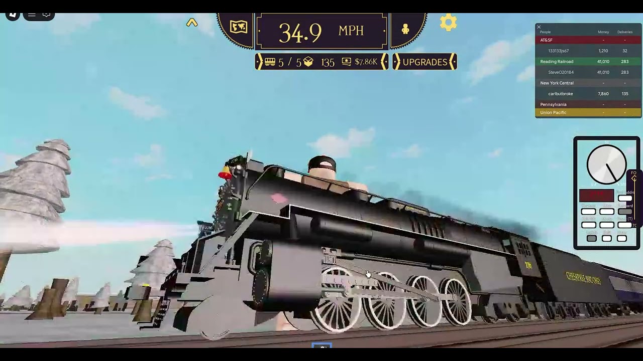 driving the C&O train in RSCR