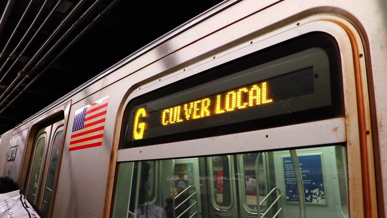 MTA New York City Subway : Coney Island Bound R160A G Train @ Greenpoint Avenue