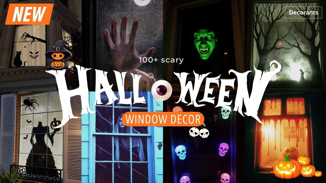 200+ Best Halloween Window Decorations 2025 | Easy, Scary, Spooky & DIY Ideas