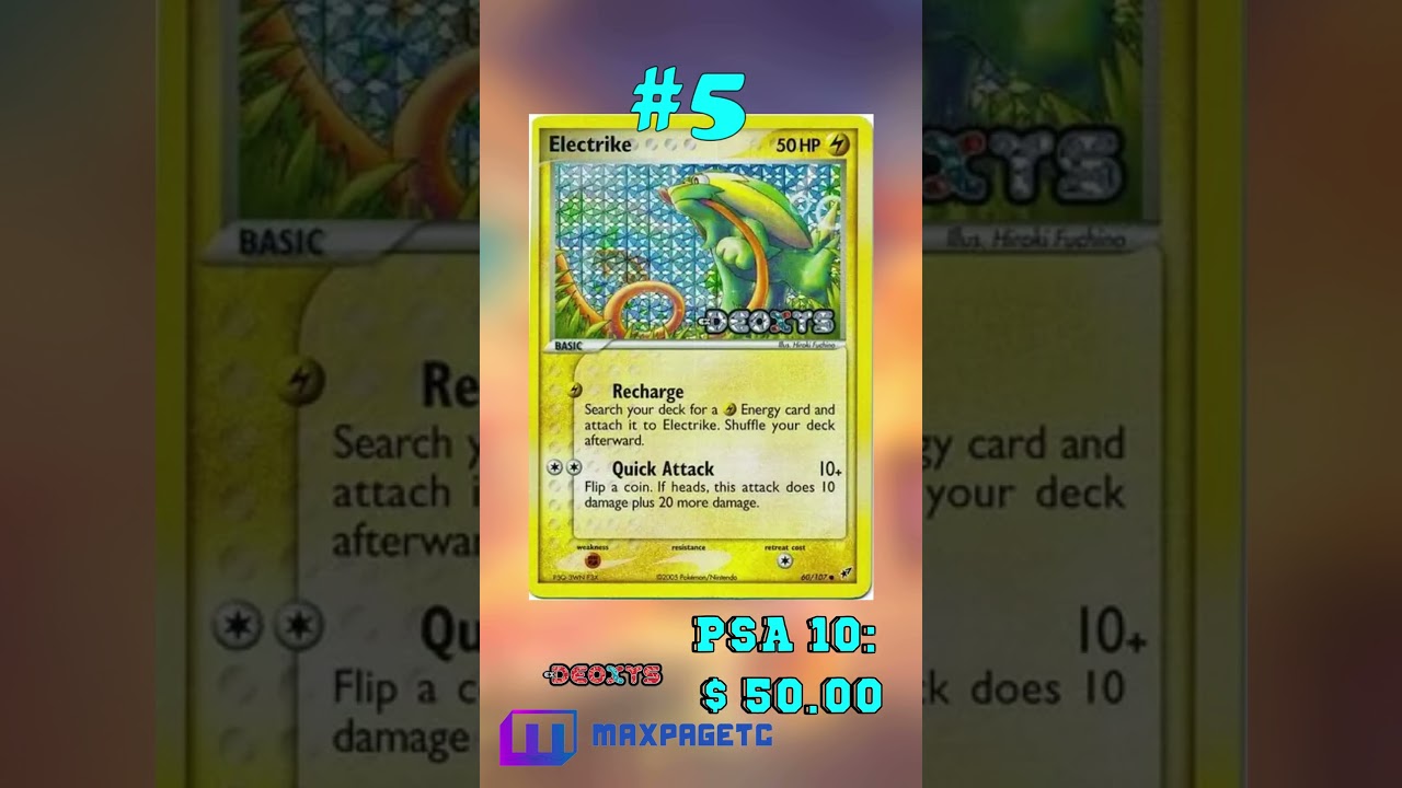 Top 10 Electrike Pok&eacute;mon Cards #tcg#pok&eacute;mon#electrike