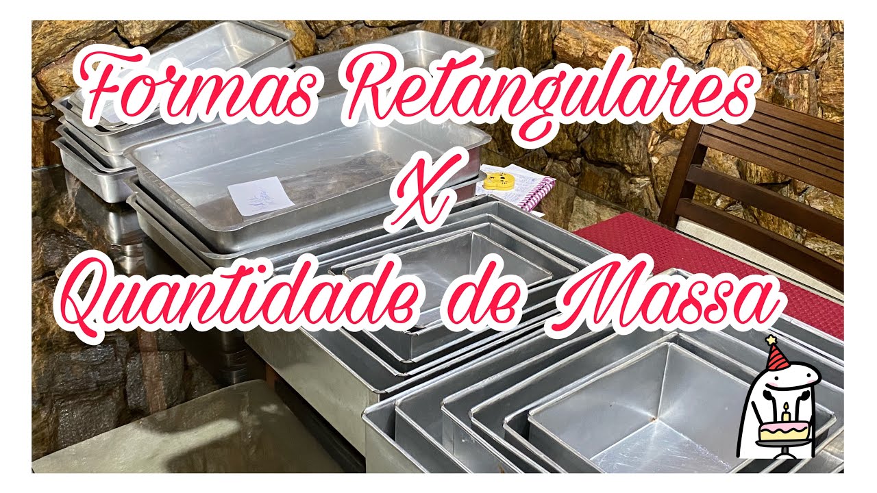 QUAL A QUANTIDADE DE MASSA PARA FORMAS RETANGULARES | MUITAS DICAS| SILVANA SOUZA