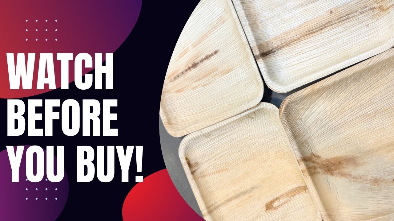 Review of 10 Inch Palm Leaf Square Plates