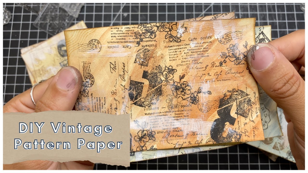 How to Make Vintage Patterned Paper at Home