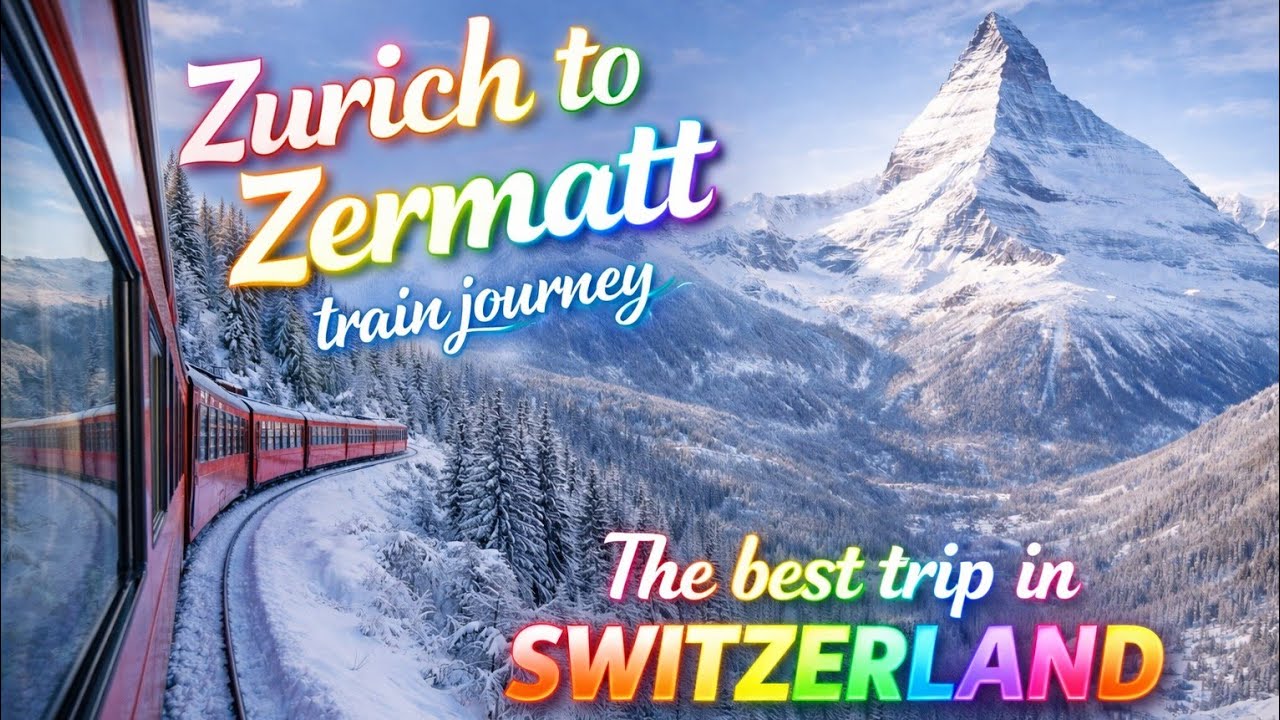 ✨ Zurich to Zermatt Train Journey | সুইস আল্পসের পথে এক স্বপ্নযাত্রা 🇨🇭❄️ #switzerland 