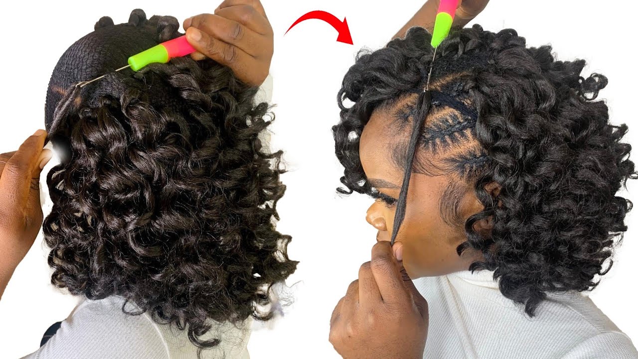 Quick And Easy Curly Crochet Hairstyle