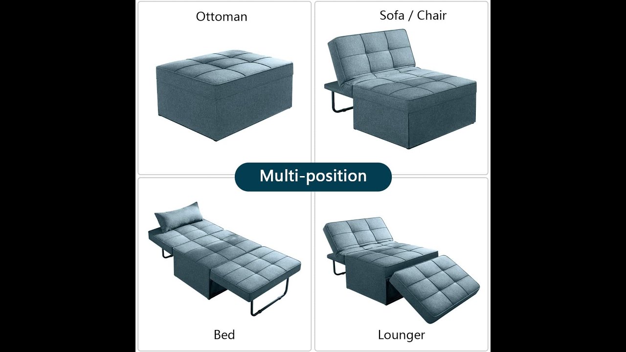 Vonanda Sofa Bed |  Multi-Function Folding Ottoman Guest Bed | Travel Compression Bags