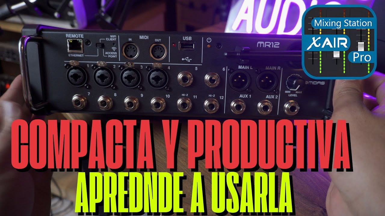 MR12 MIDAS / XR12 BEHRINGER COMO EMPEZAR - CONTROL EN MIXING STATION VIDEO 1 ESPAÑOL