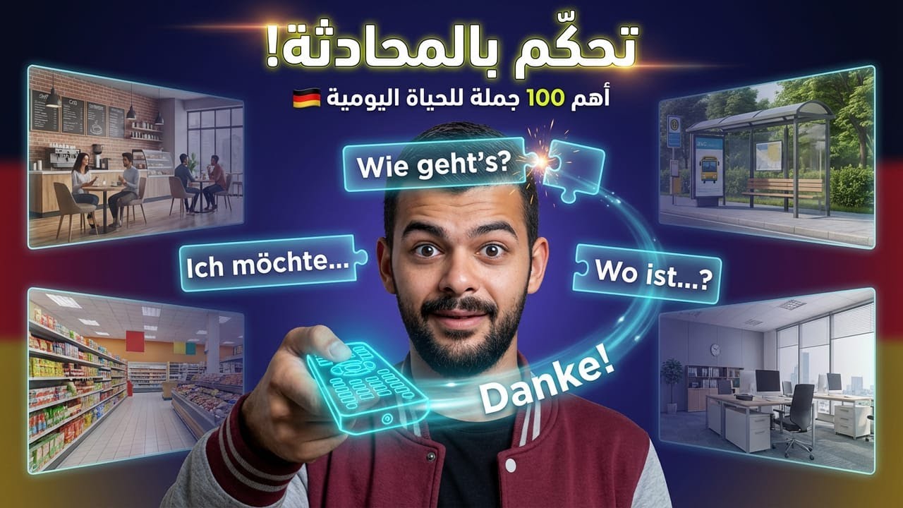 لو حفظت هالـ100 جملة… مستواك بالألماني رح يتغير! 🇩🇪