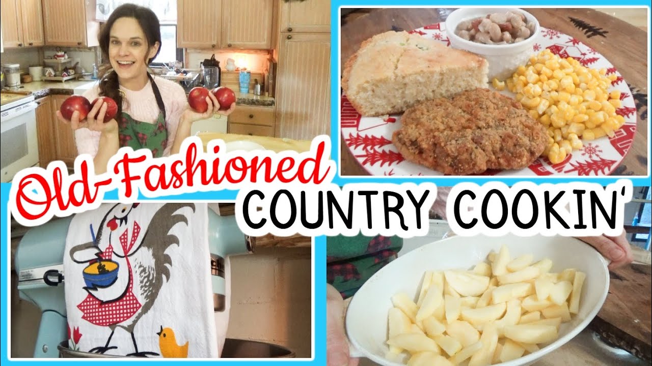 ⭐Vintage Southern Cooking⭐ Apple Betty Recipe, Muddy Buddies, & a simple Country Supper