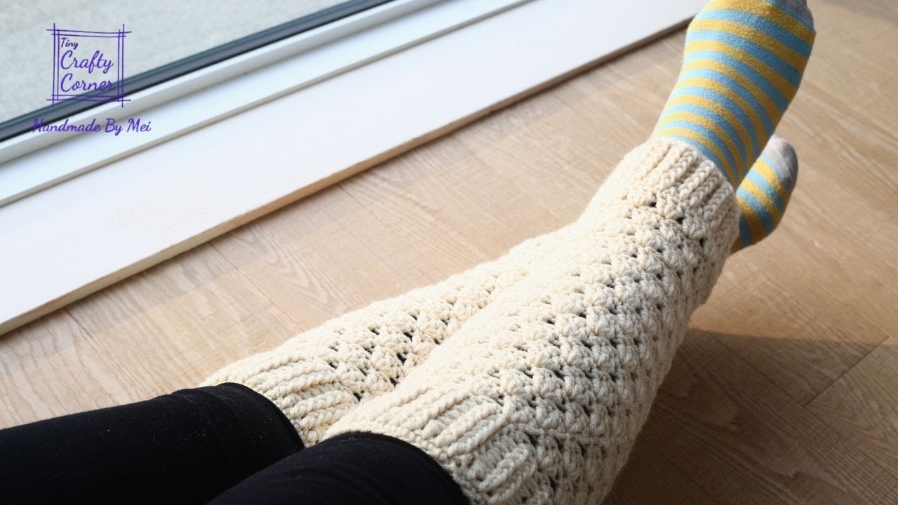 How to Crochet Easy Leg Warmers Tutorial For Beginners