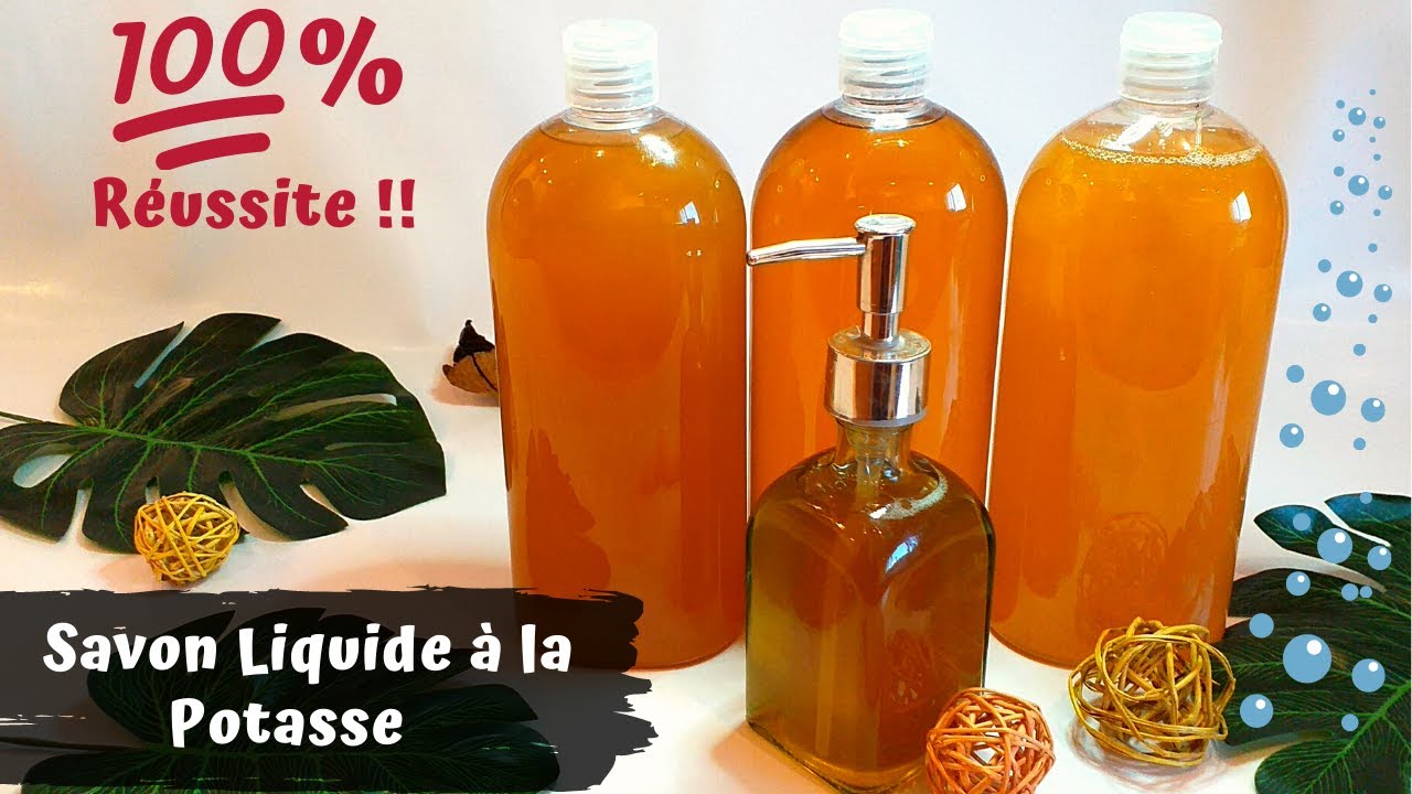 Savon Liquide à la Potasse ↑↑ Méthode Rapide 100% Réussie ↑↑ Saponification à Chaud ↑↑