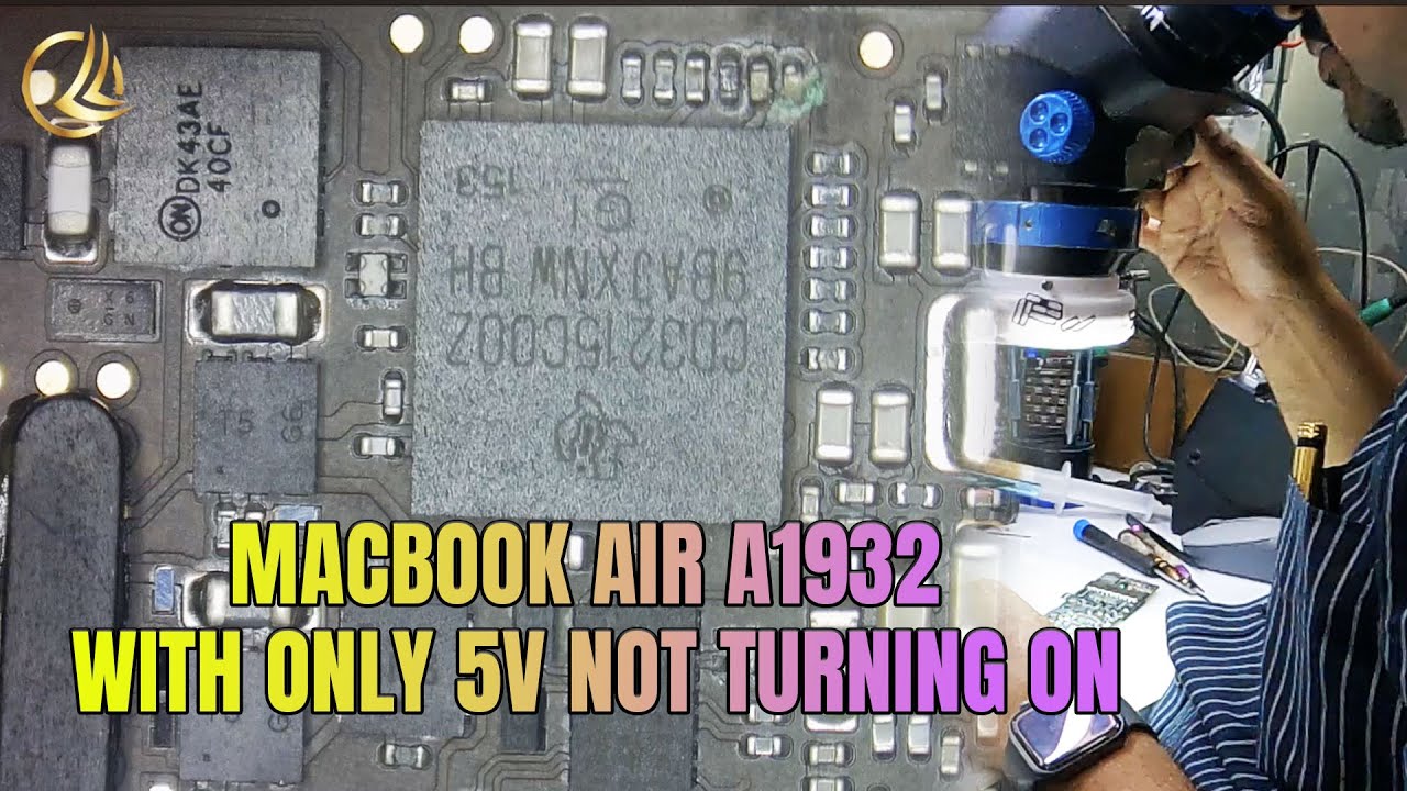 Macbook Air A1932 with only 5V not turning on