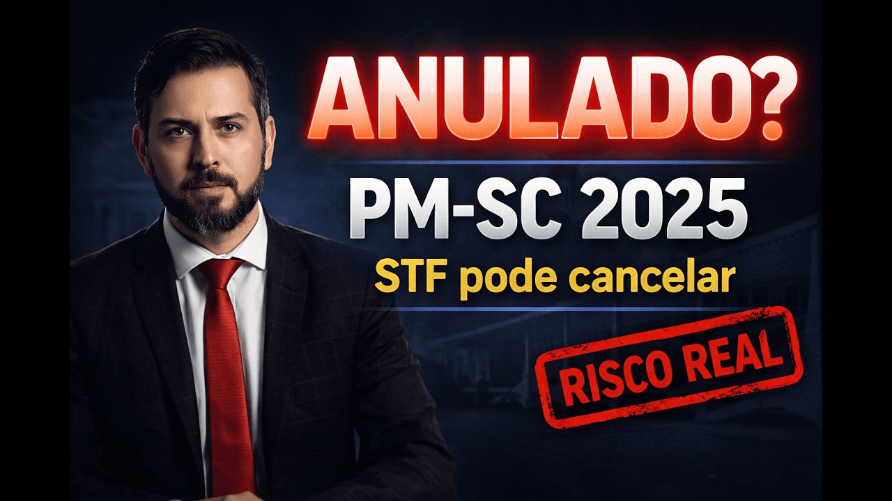 Concurso PM SC Temporário pode ser ANULADO pelo STF? O risco real.