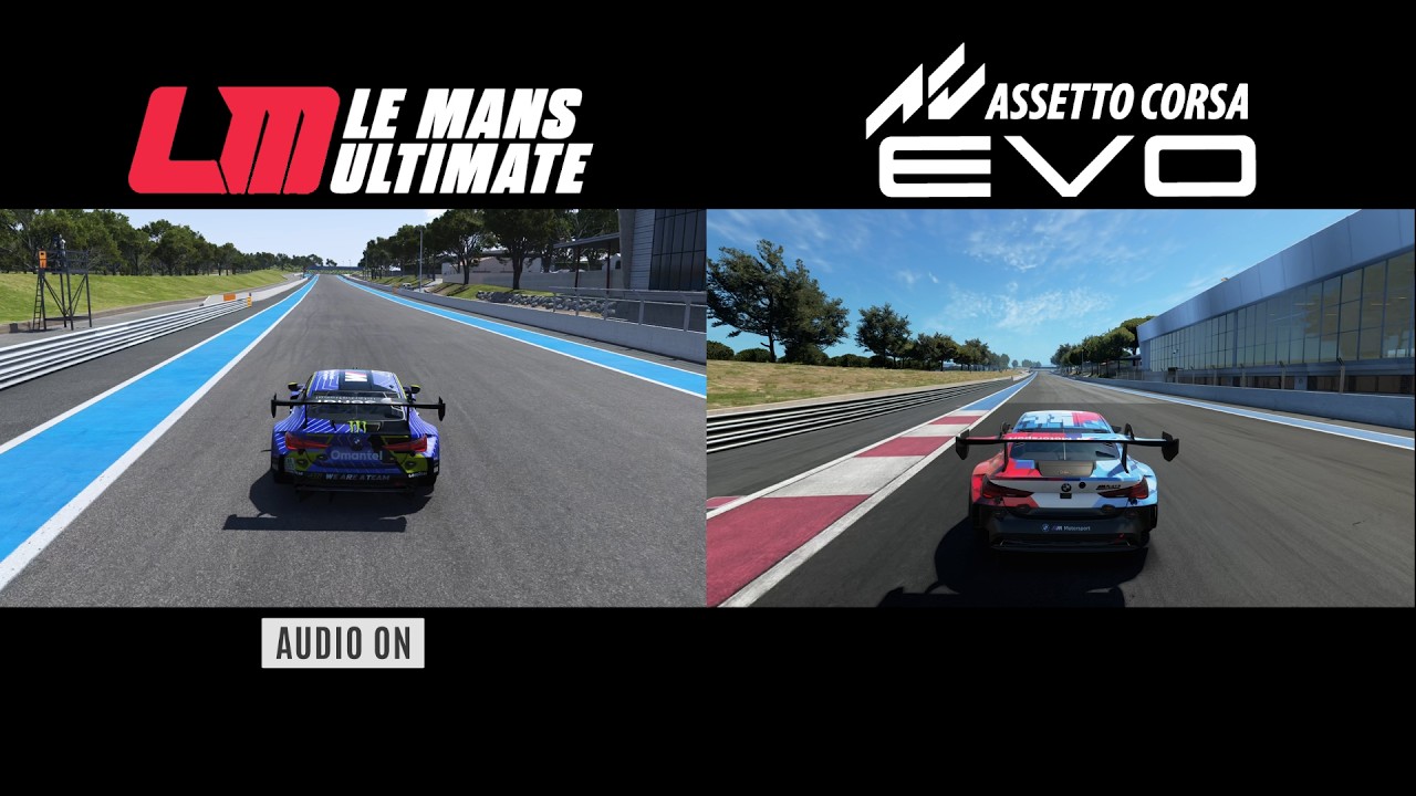 Assetto Corsa EVO против Le Mans Ultimate | Сравнение Поля Рикара