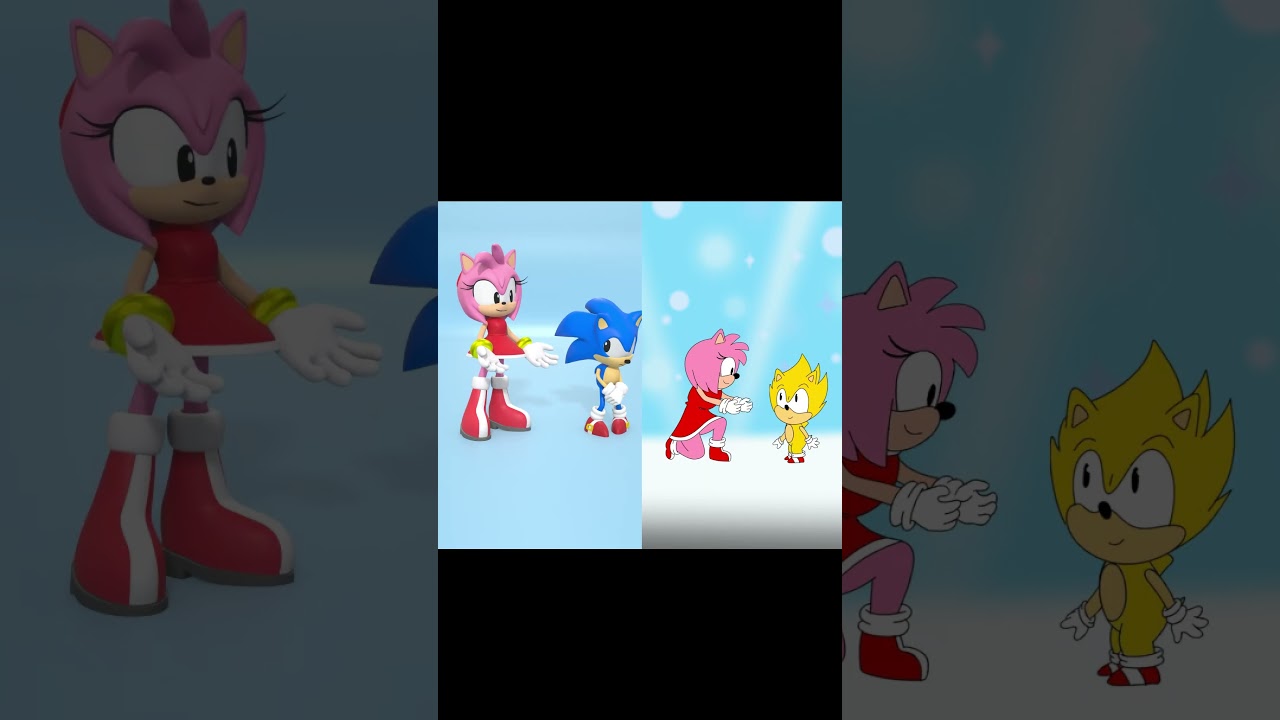 Hugging - 3D vs 2D Animation (Sonic the Hedgehog 4)