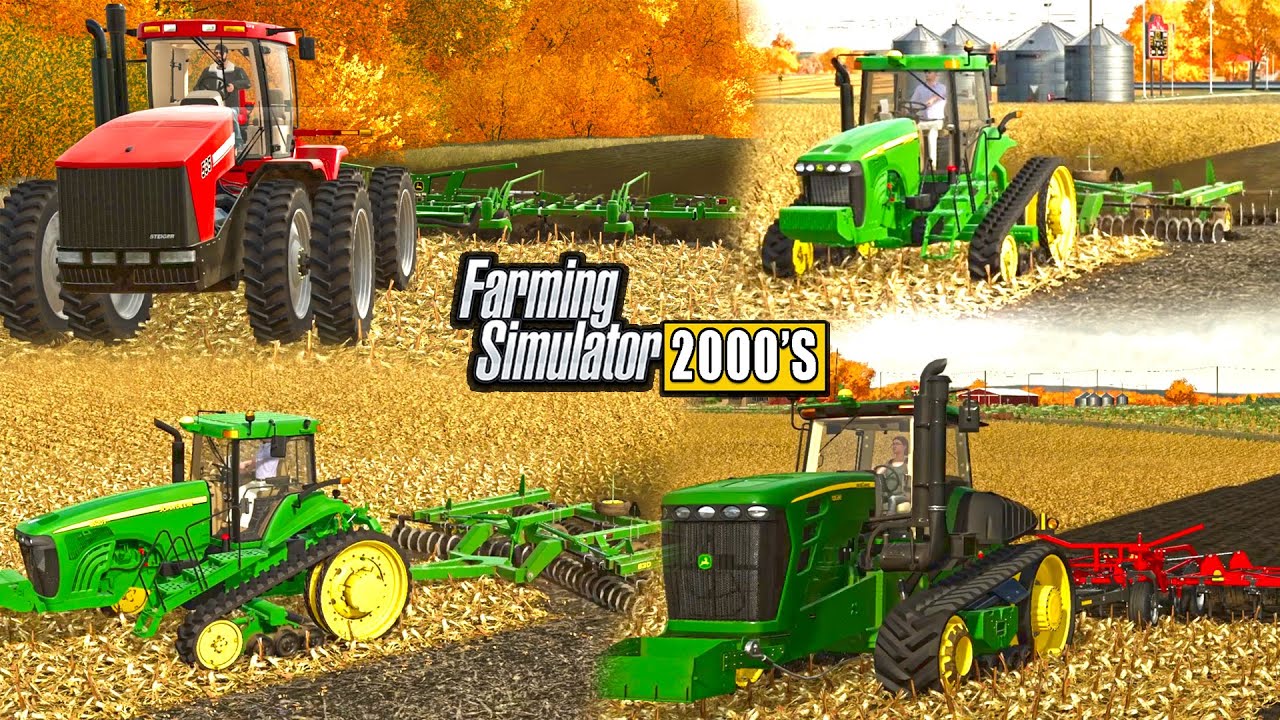 FALL TILLAGE WITH BIG HORSEPOWER ON IOWA FARM! 2000'S ROLEPLAY