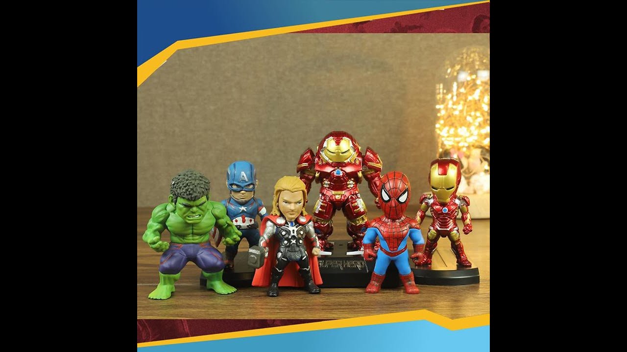 AVENGER'S SPAIDER MAN 'HULK AND RED HULK CAPTIAN AMERICA