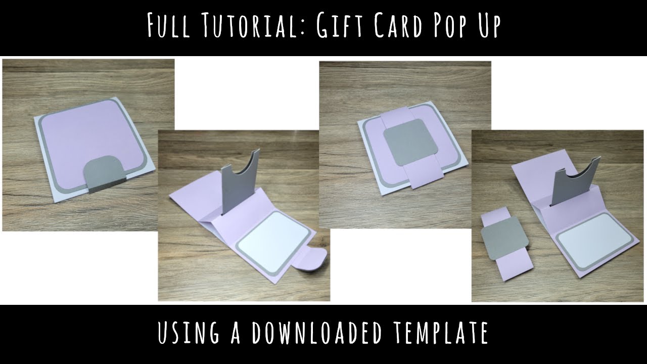 Gift Card Pop Up Tutorial using an SVG Tempate
