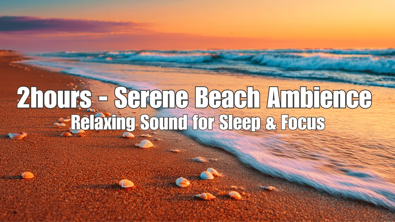 Serene Beach Dawn: Gentle Waves for Focus & Relaxation 🌅🌊 #BeachAmbience #Relaxing #Focus