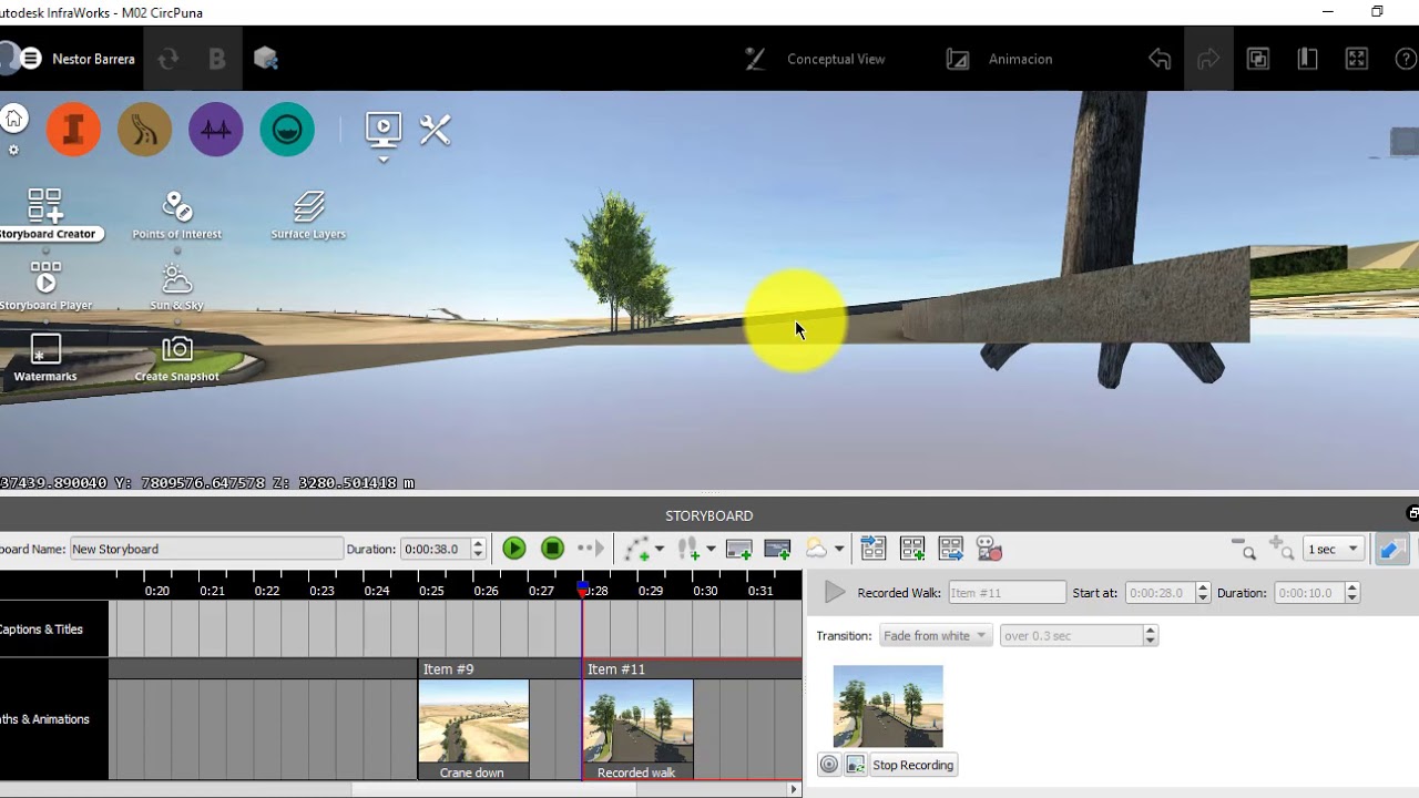 CURSO GRATUITO VIDEOS CON INFRAWORKS Y 3DS MAX 05 Diseño de Animaciones