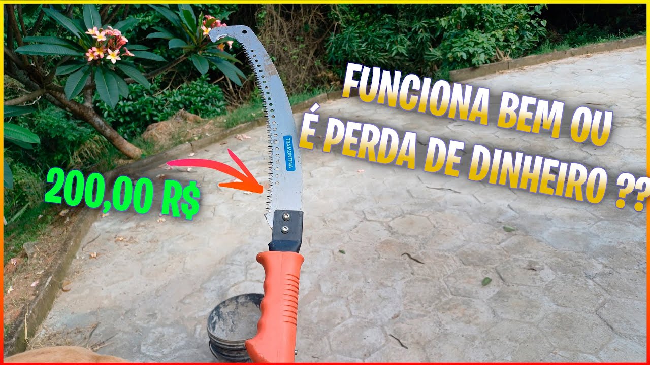 TESTAMOS O SERROTE DE PODA TRAMONTINA - COM EXTENSOR DE 5 METROS