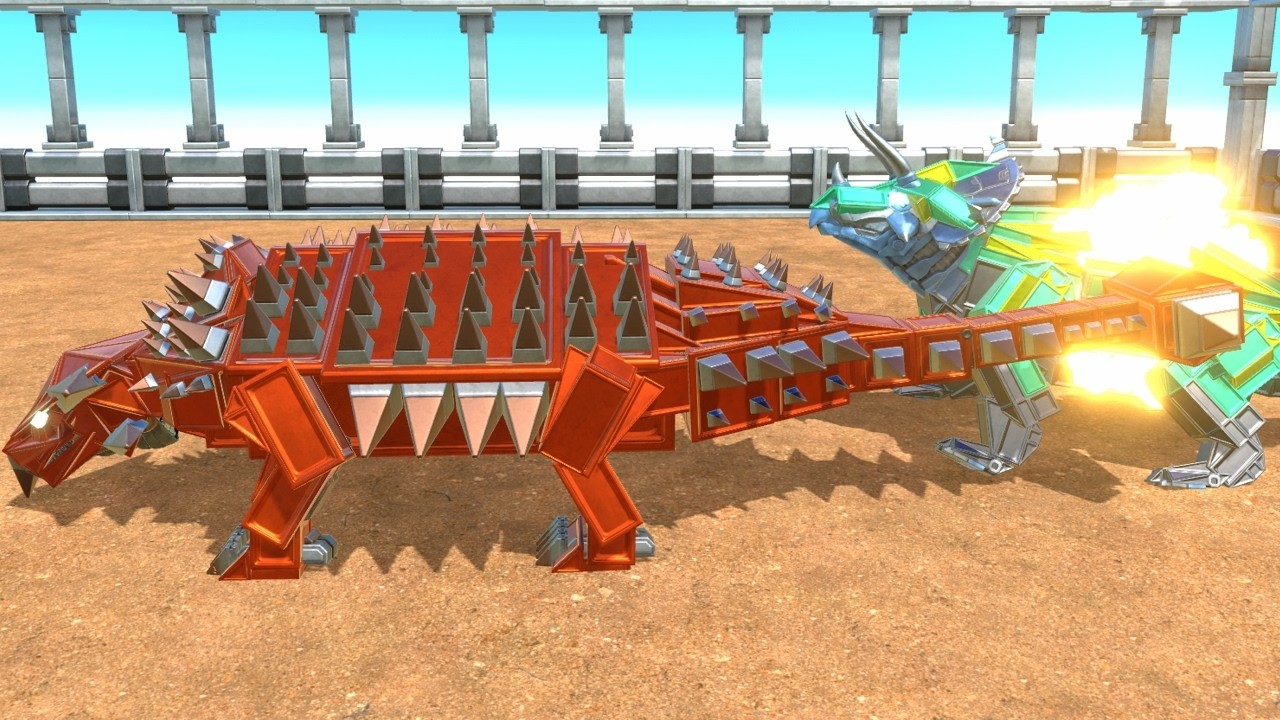 Ankylosaurus vs ALL UNITS AOW Age Of Warbots