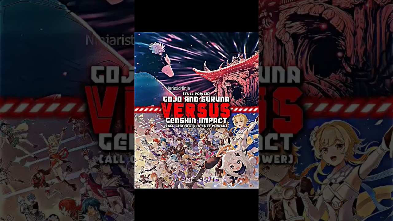 Gojo and sukuna (full power) vs genshin impact #gojo#sukuna#genshinimpact #jjk #vsedit