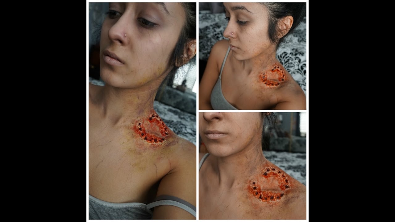 Zombie Bite Halloween Tutorial