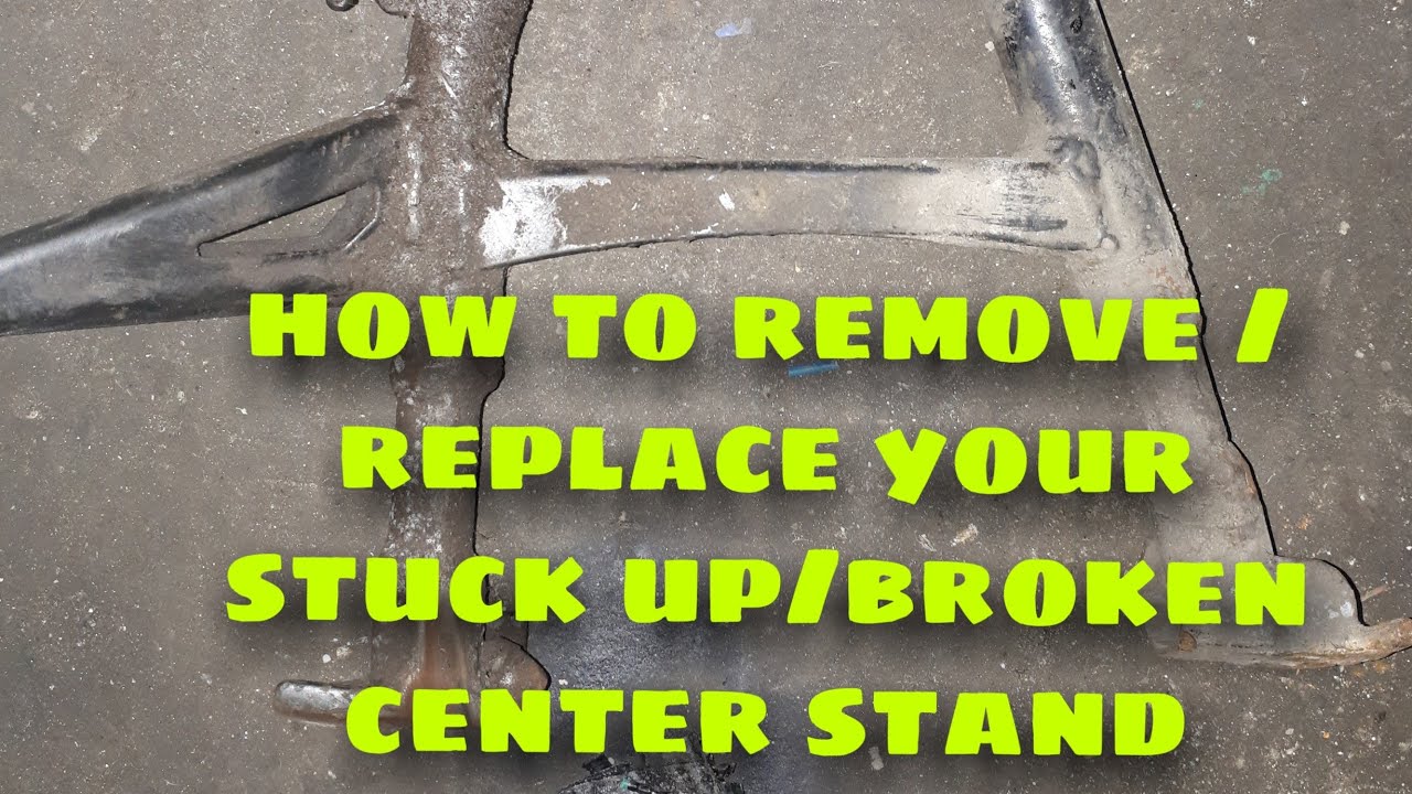 How to remove stuck up/change broken center stand in your yamaha sz