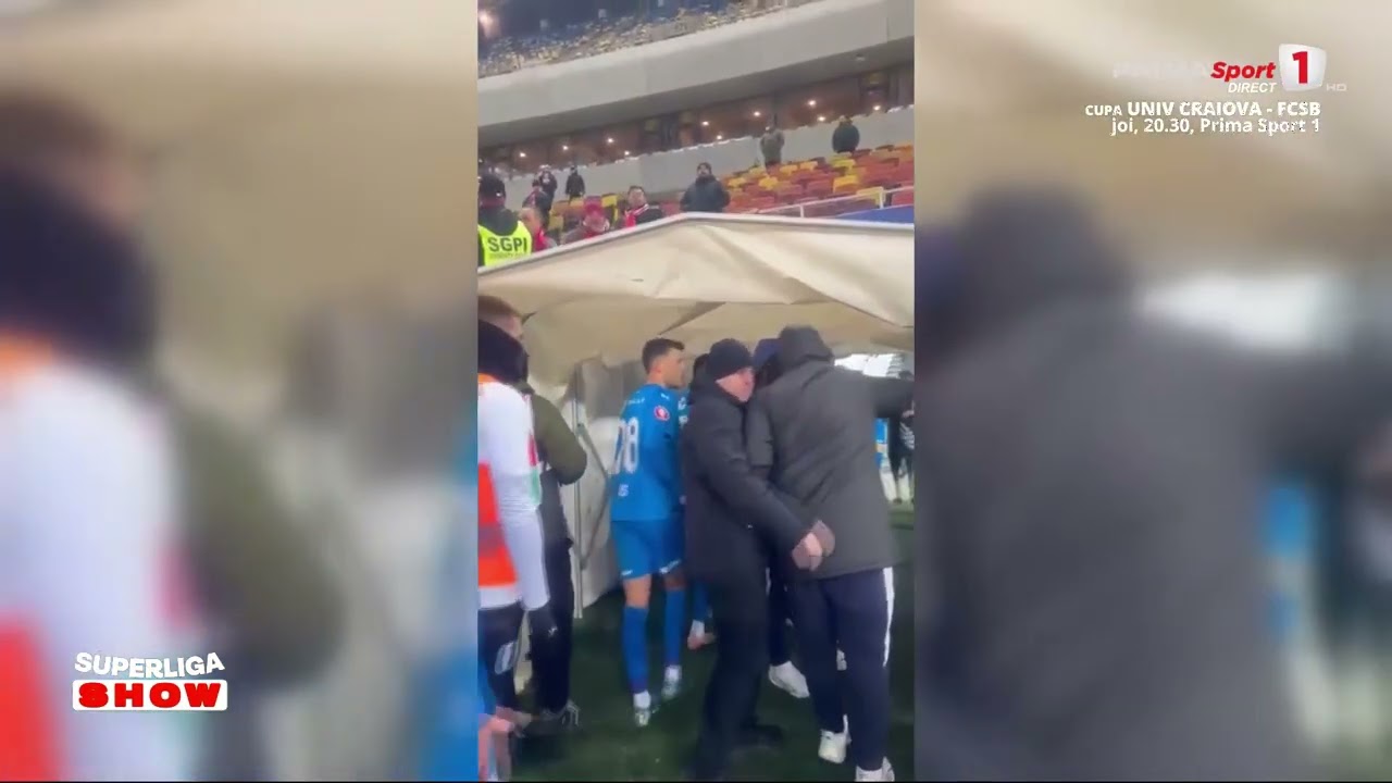 Incidente după derby. Istvan Kovacs, lovit de un obiect din tribune. Baiaram a scuipat un fan