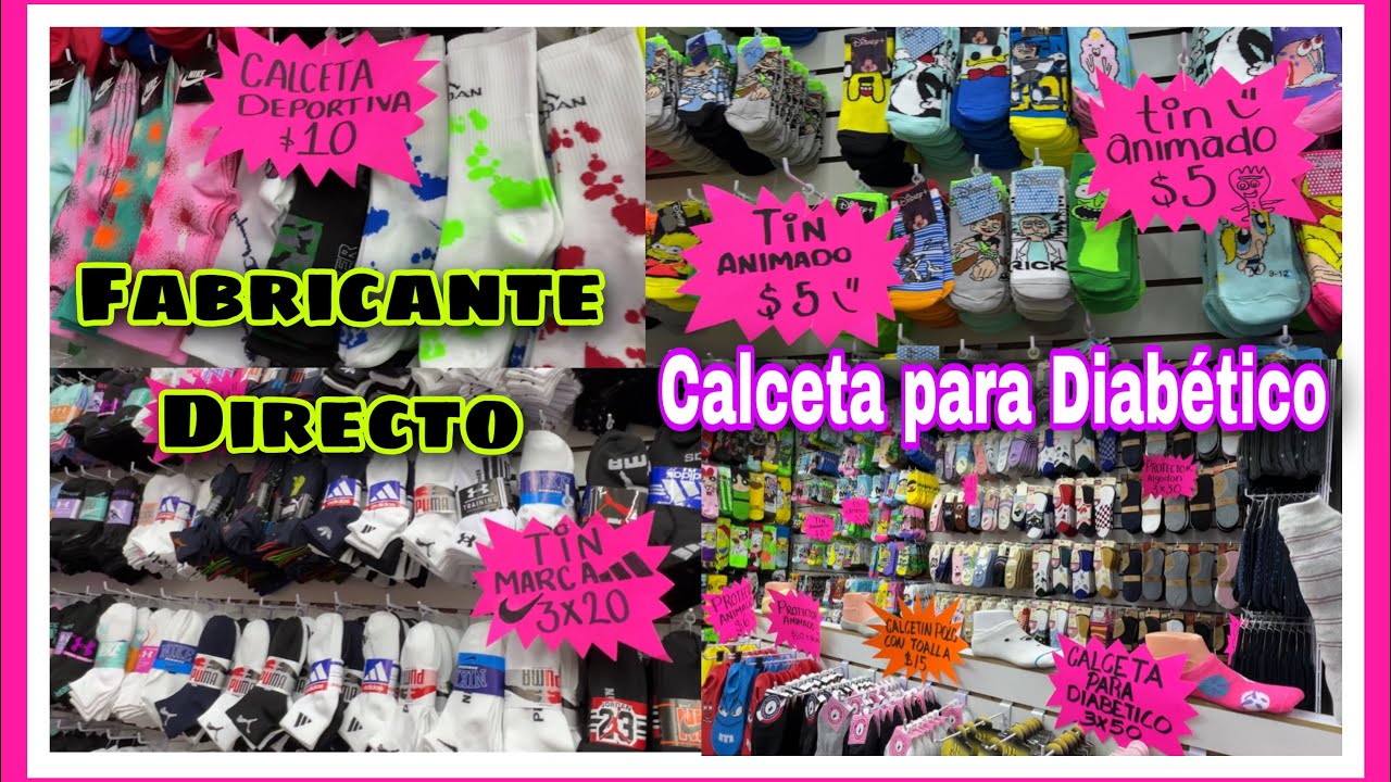 🧦FABRICANTES DE CALCETA ANIMADA Y TINES EN EL CENTRO/ Menudeo y Mayoreo/ CALCETA PARA DIABÉTICOS