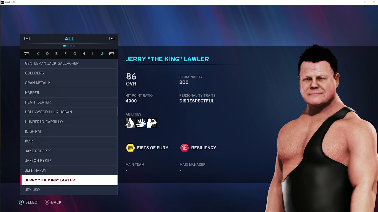 WWE 2K20 Roster List - PC Edition 4K