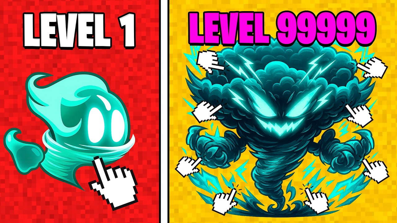 A CADA CLICK MEU MONSTRO DE ELEMENTO EVOLUI!