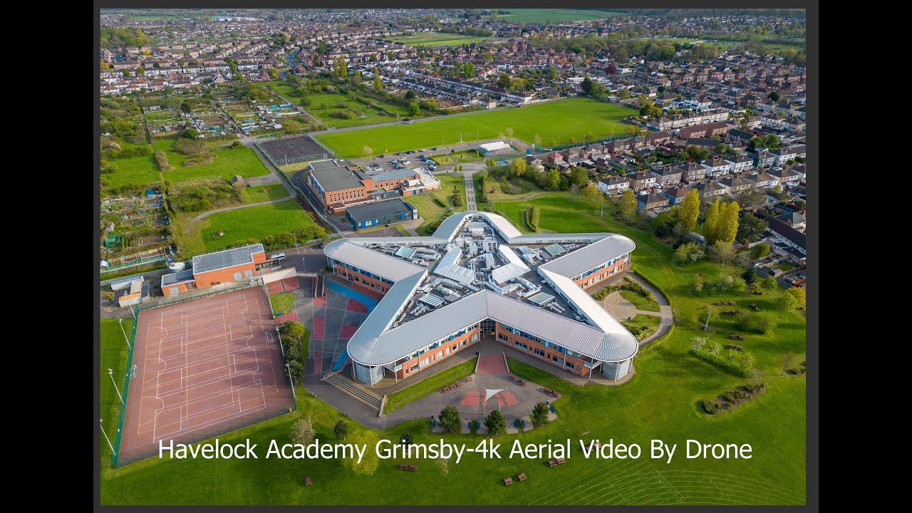 Havelock Academy Grimsby  4K Aerial Video by Drone